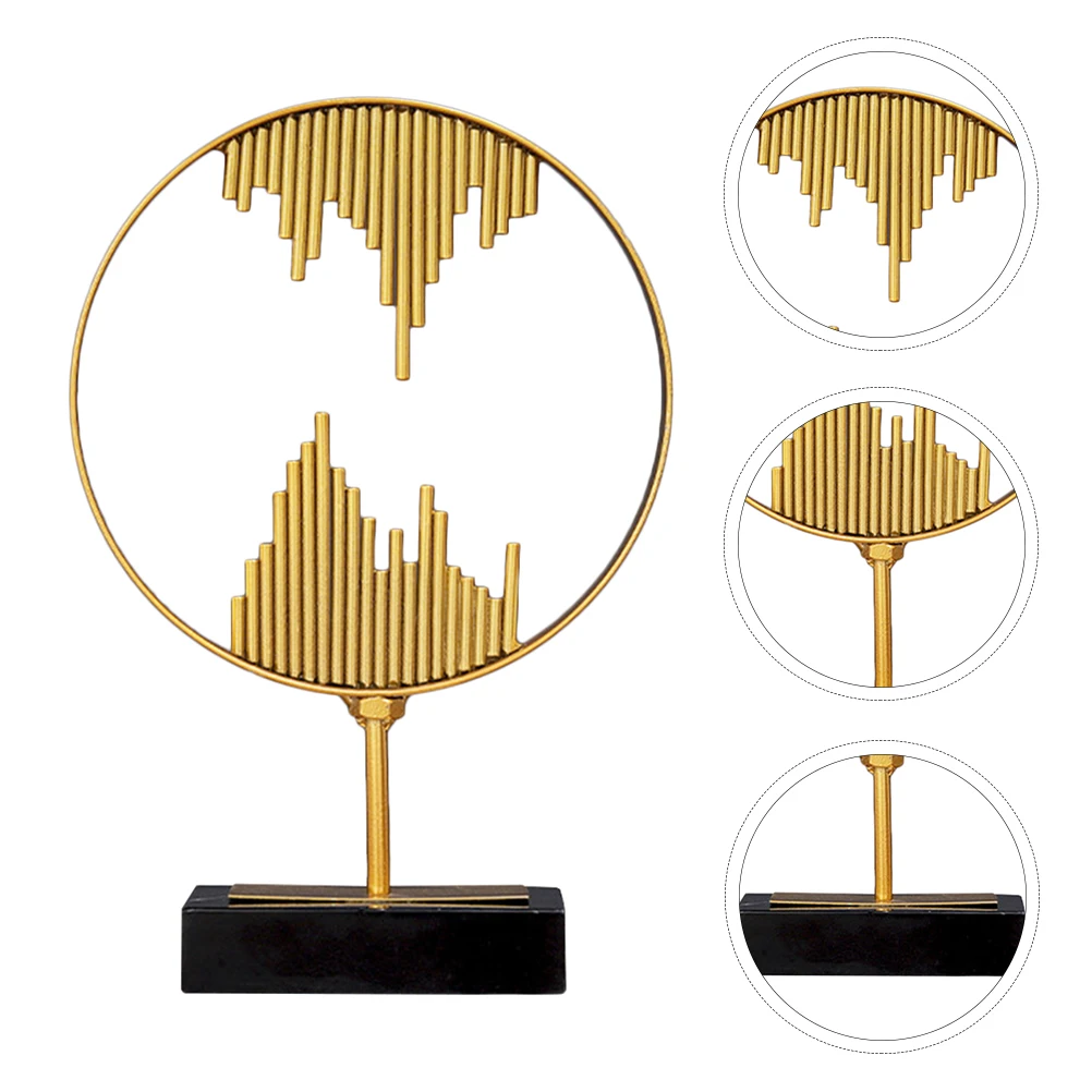

Iron Ornaments Abstract Mount Adornment Personalized Metal Art Decor Decoration Sculpture Fashion Desktop Office Decorations