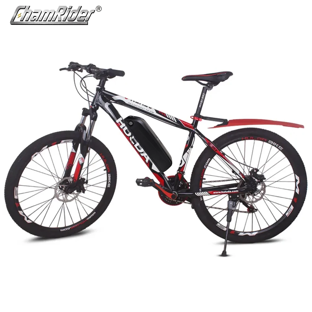 ChamRider Hailong 1 bateria do rowerów elektrycznych skrzynka puder Ebike Downtube 10 s5p 13 s4p niklowe paski 18650 uchwyt do telefonu