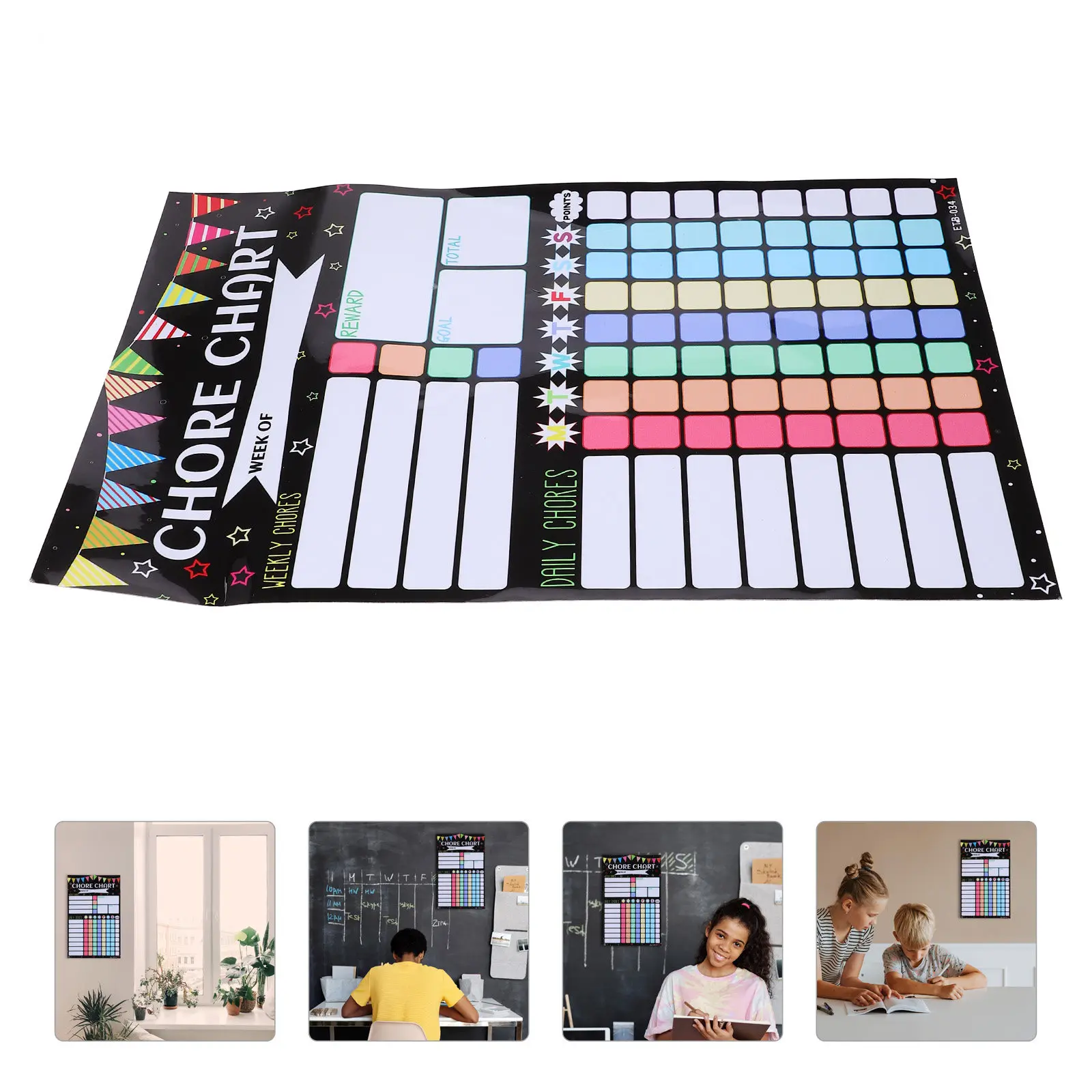 

Creative Multifunctional Chore Chart for Children Magnetic Behavior Reward Chart Household School Planner Sticker Perfect