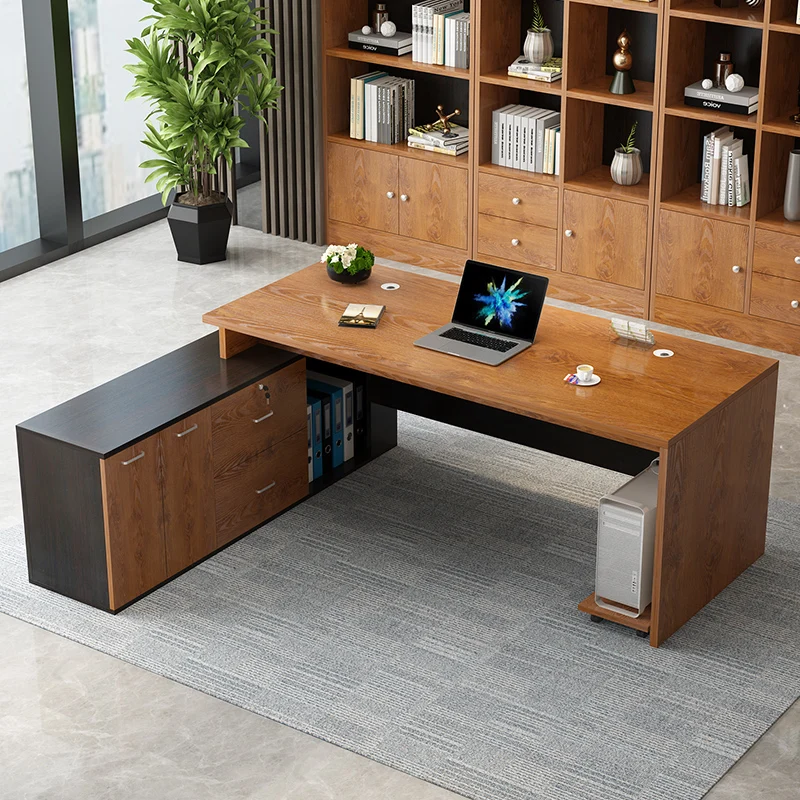 

Executive Modern Office Desk Storage Long Luxury Minimalist Computer Desks Secretary European Mesa Escritorio Home Furniture