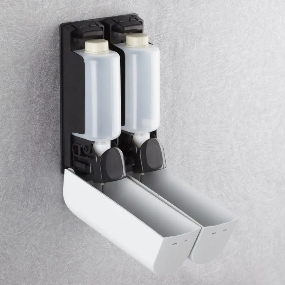 

Manual Press Wall Mounted Soap Dispenser Refillable Lock Hand Sanitizer Holder Easy To Install Large Capacity
