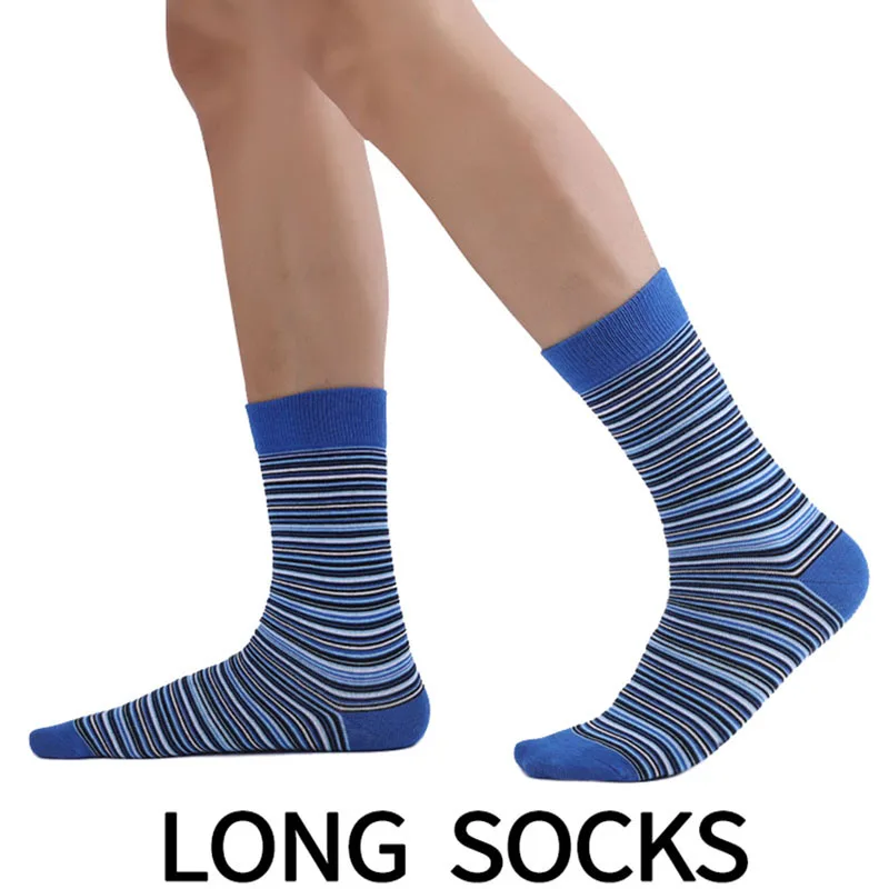 5 Pairs Large Size43-48 Men's Long Socks Colorful Casual Big Happy Socks Combed Cotton Autumn Winter Plus Size Socks Mens Gifts