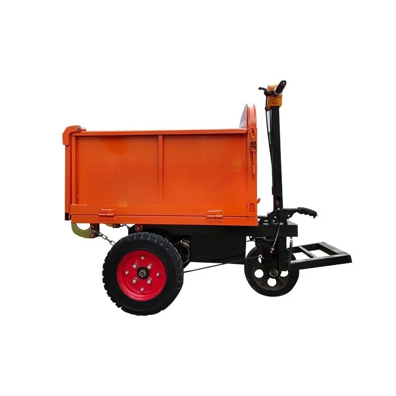 

Standing electric gray bucket car, electric flatbed car, multi-function