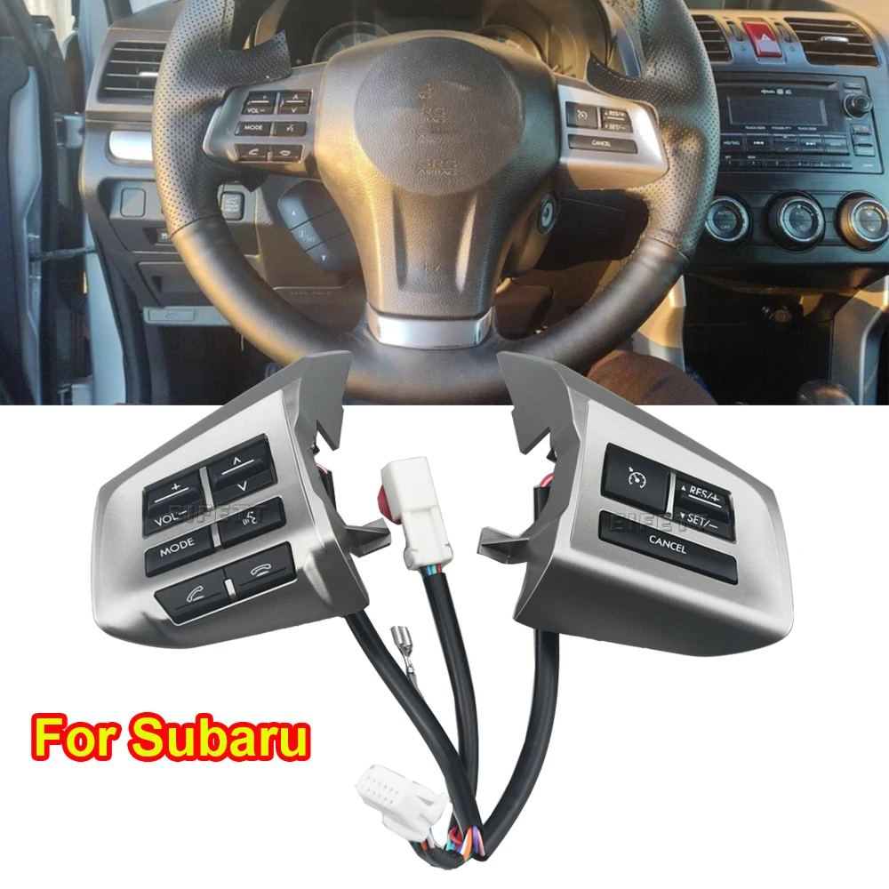 Prime Quality Steering Wheel Button For Subaru XV 2012 2013 2014 Forest 2013-2014 Buttons Bluetooth Phone Cruise Control Volume