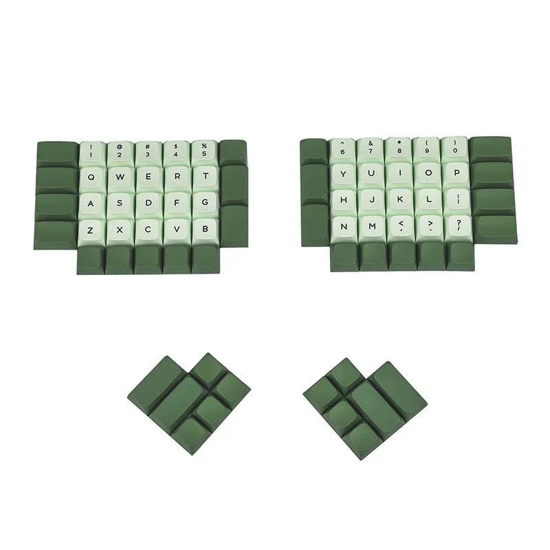 

Ergo Keycaps Custom Split Keyboard Caps PBT ZDA Profile Point Keycap Custom Matcha Original Design Key Cap for MX Switch Gaming