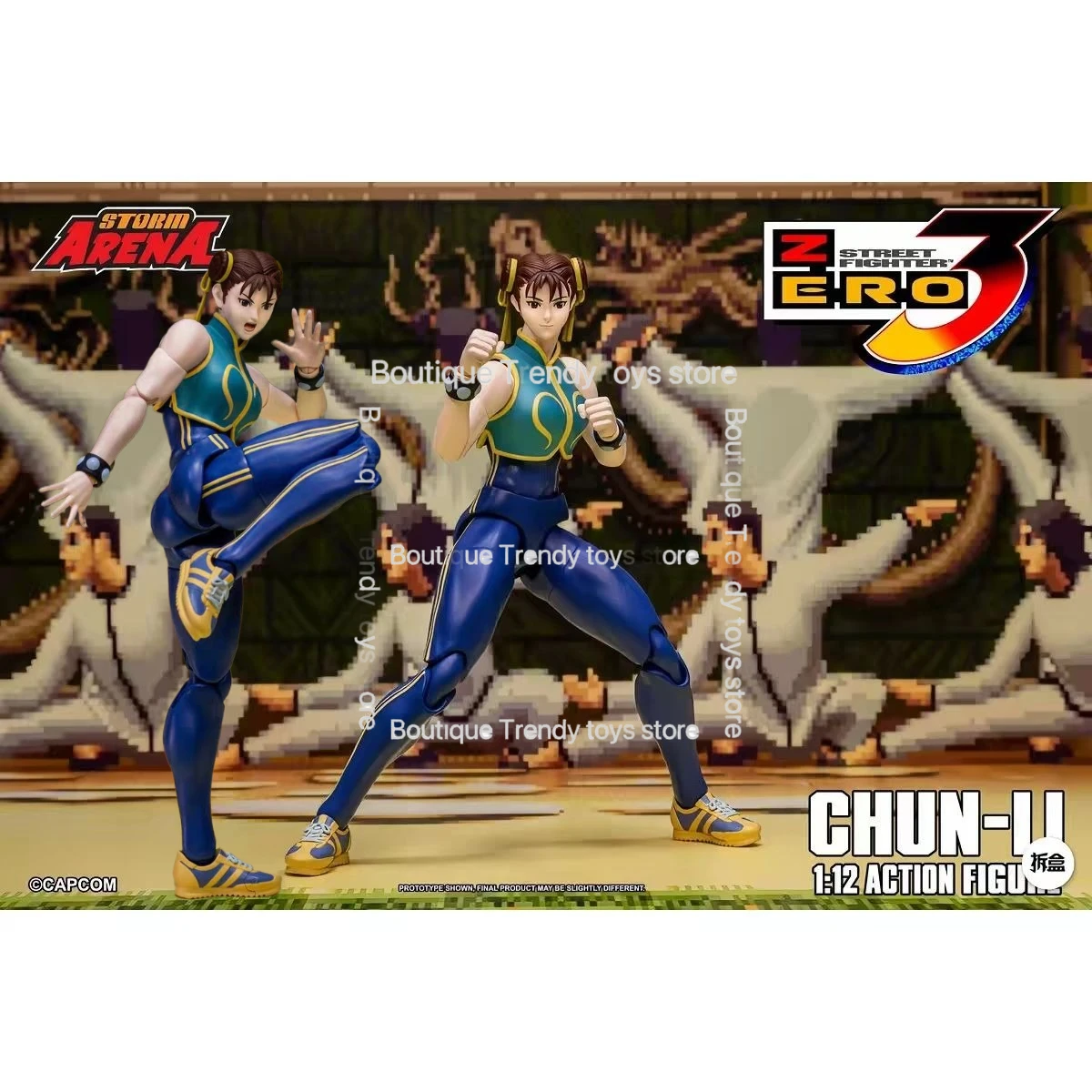 

Arena Street Fighter Zero 3 SFSA06 Chun Li 1/12 Collectible Action Figure Gifts
