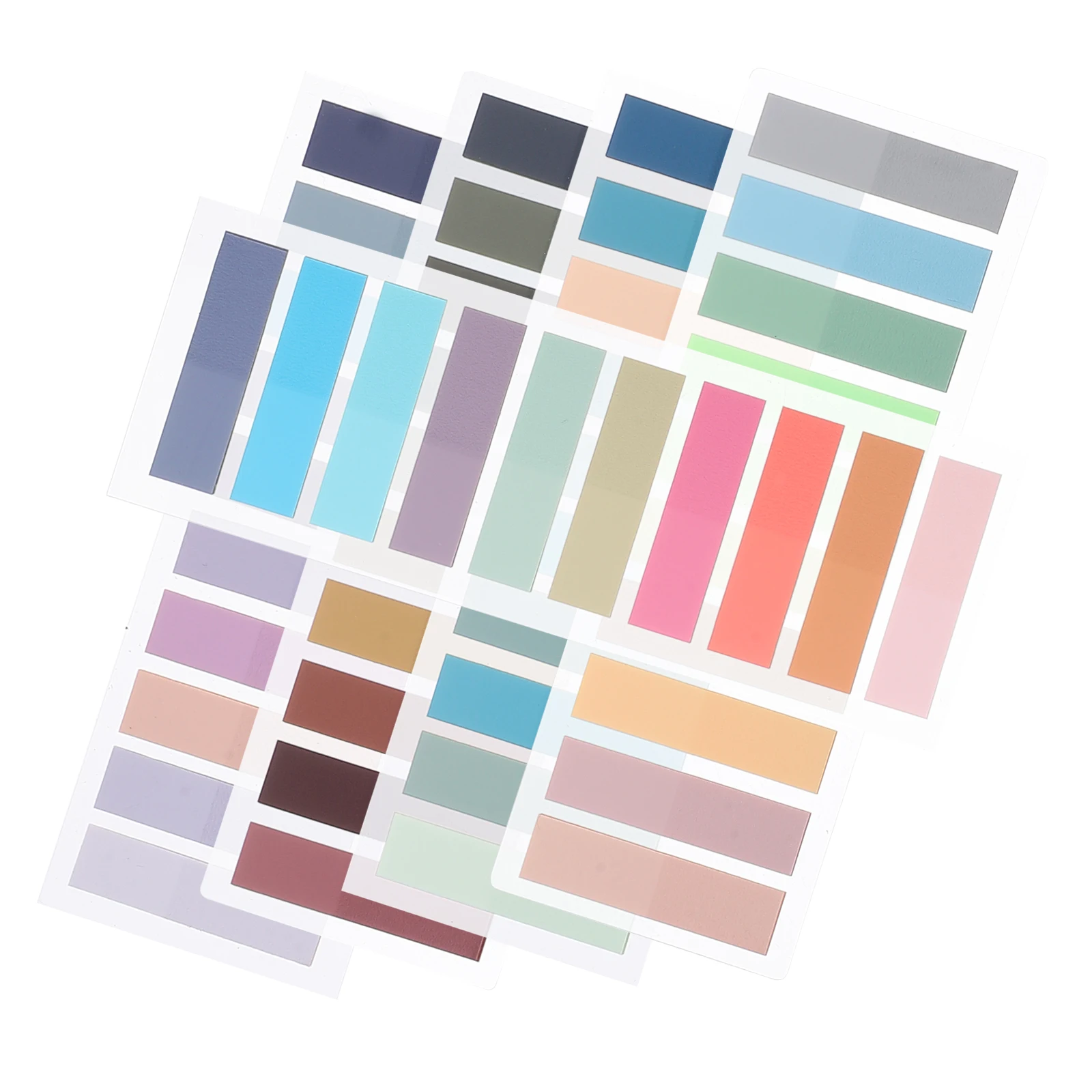 

PET Semi Transparent Index Tabs Reading Strips Highlight Markers Spring Water Tea Grass Scented Roses Autumn