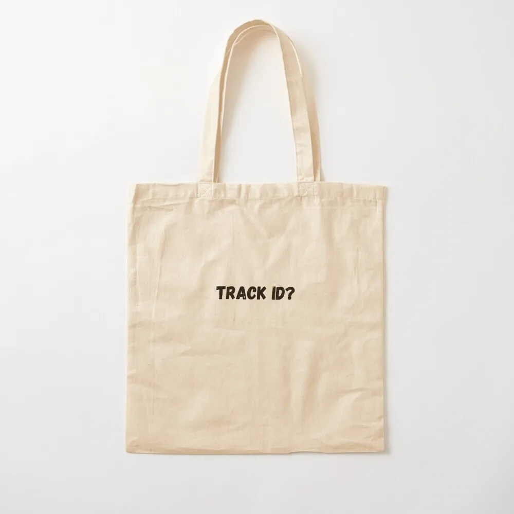 Track ID Electronic Music Tote Bag tote bag men Canvas shopping bags foldable great bag