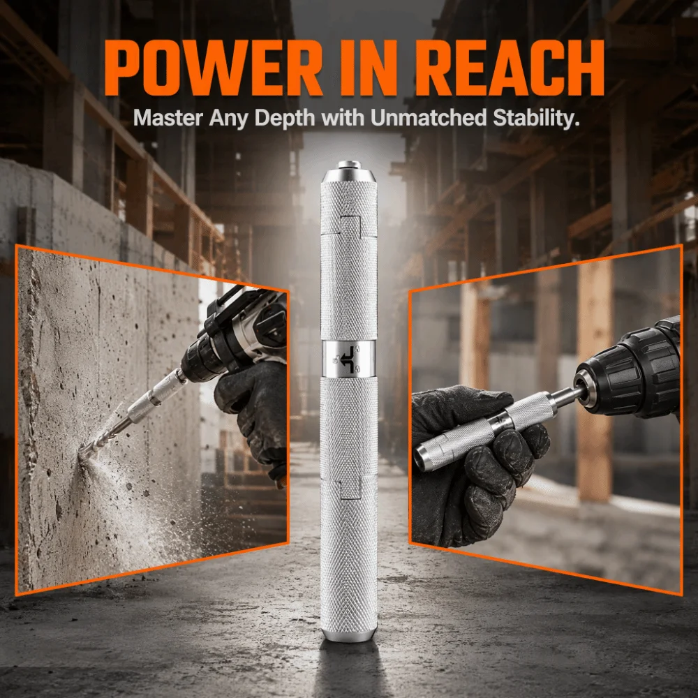 SDS Max Round Shank Adapter Impact Resistance 5‑Groove Adapter Hammer Drill Bit Adapter No Shaking Durable Extension Rod Adapter