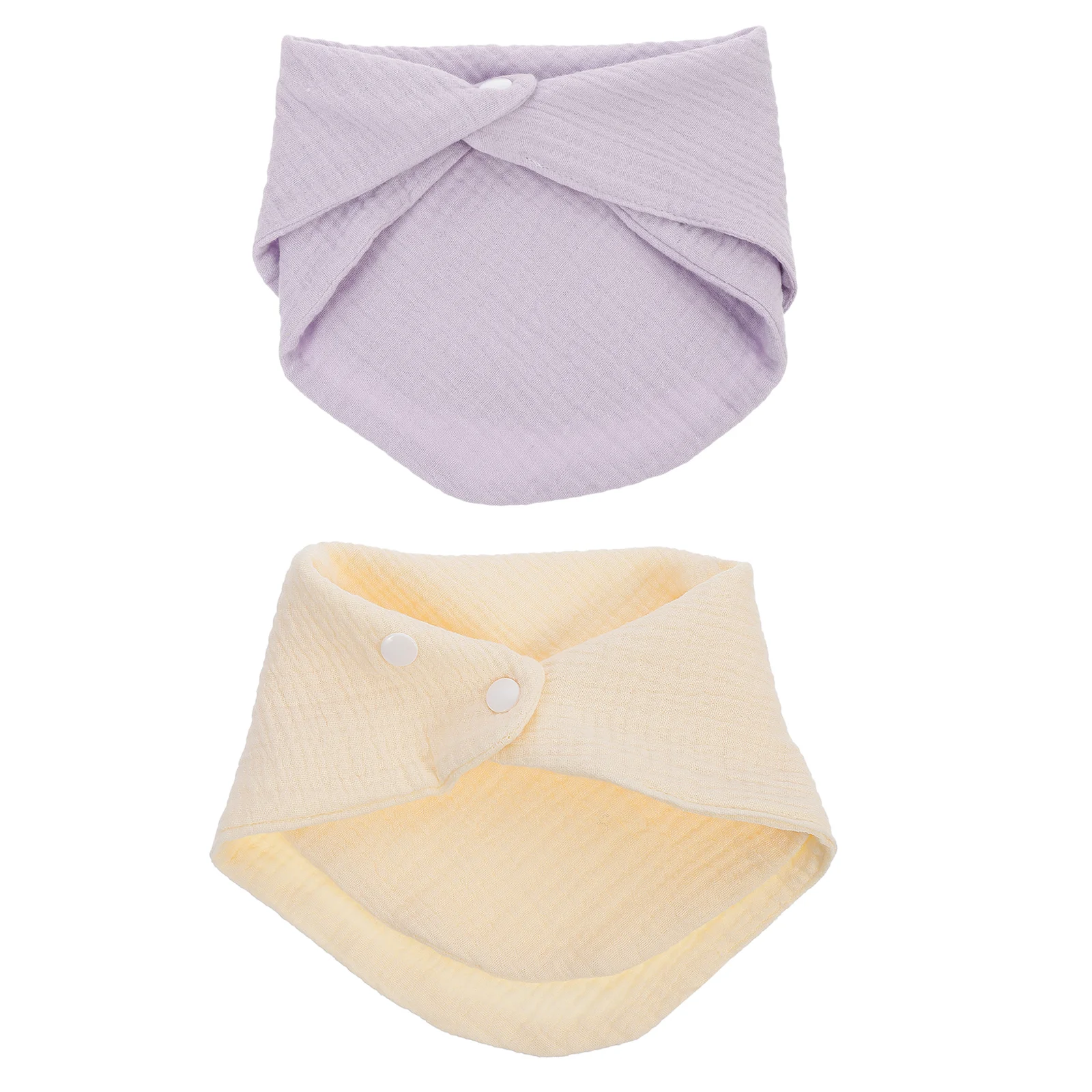 2 Pcs Baby Towels Triangular Scarf Bib Drooling Cotton Feed Toddler Saliva Newborn