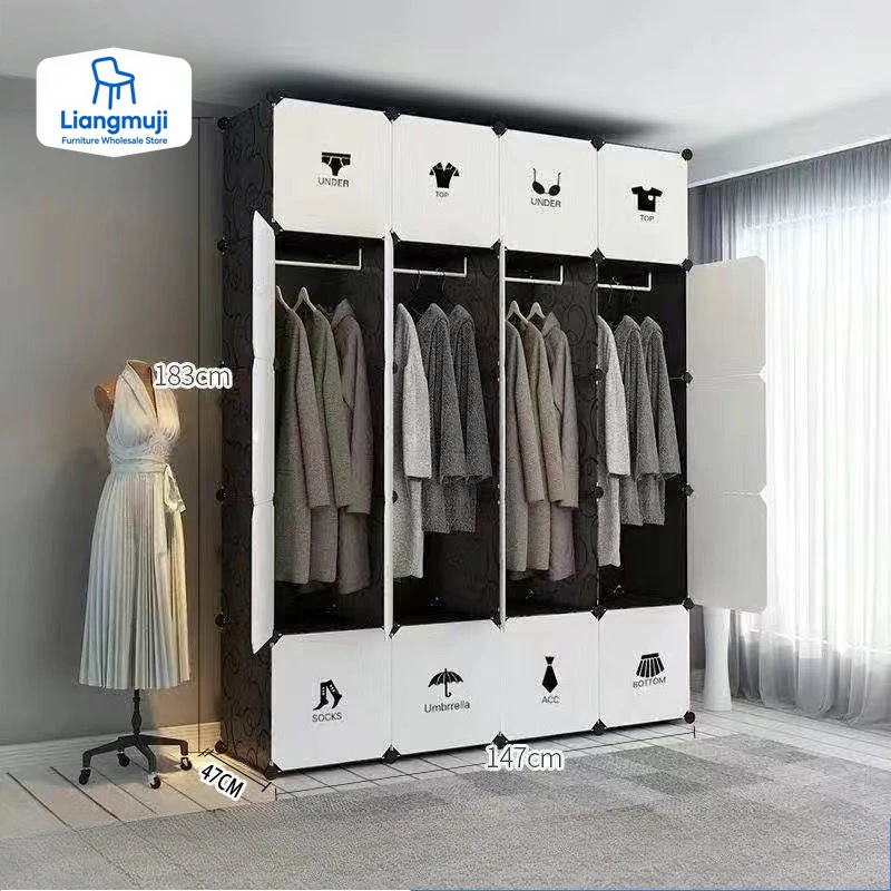

Jewelry Storage Closet Organizer Bedroom Cupboard Cabinet Wardrobe Shelf Portable Jewelry Space Saving Armario Home Furniture