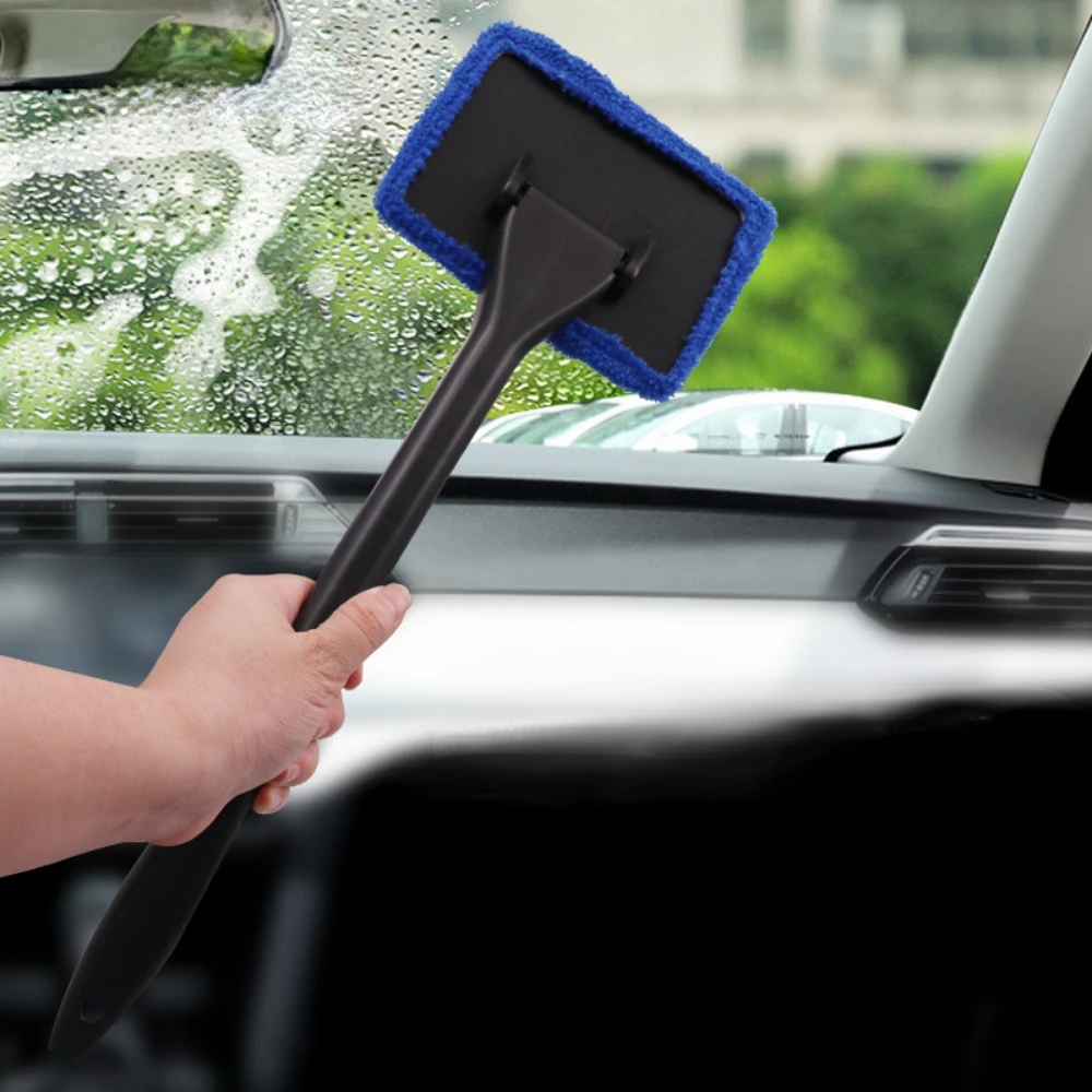 

Cars Window Cleaning Brush Kit Windshield Wiper Long Handle Brushes Handy Car Wash Tools Glass Cleaner Cloth Car Accessories