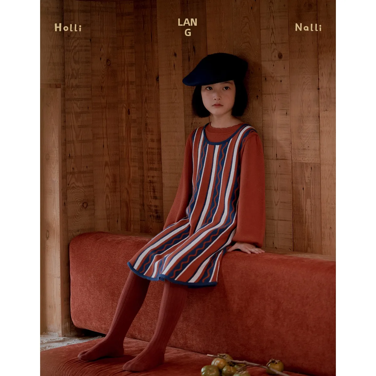 thiened-warmth-silk-t-skirt-four-pieces-set-for-girls-autumn-winter-season-floral-embroidery-retro-sle-cotton-blend