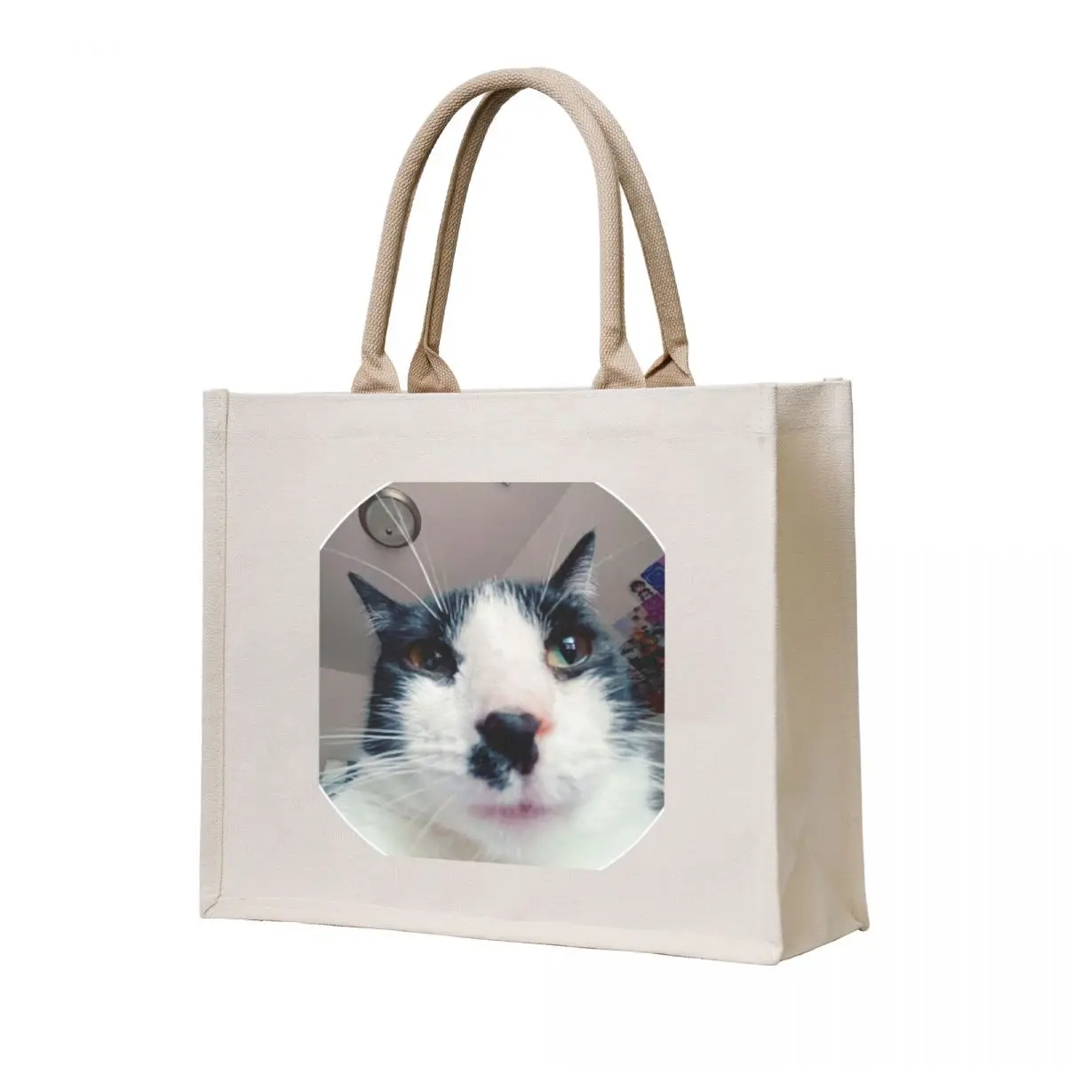 

Tuxedo Cat Tote Bag custom tote bag reusable shopping bags Canvas shoulder bag
