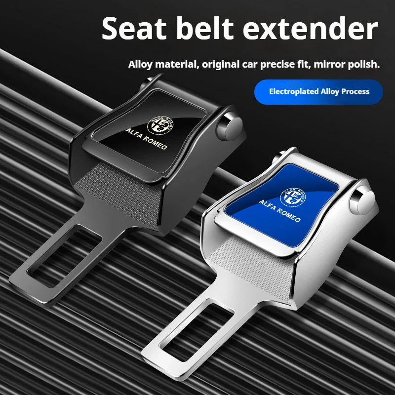 

Universal Car Seat Belt Extension Plug Adjustable Extender For Alfa Romeo Giulia Stelvio Giulietta 156 159 147 Mito Tonale Brera