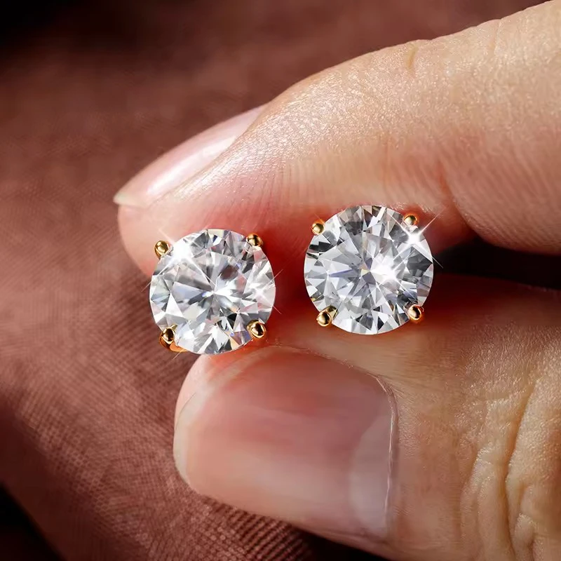 Thumbnail 2 - #89 Latest Moissanite Stud Earrings Offers