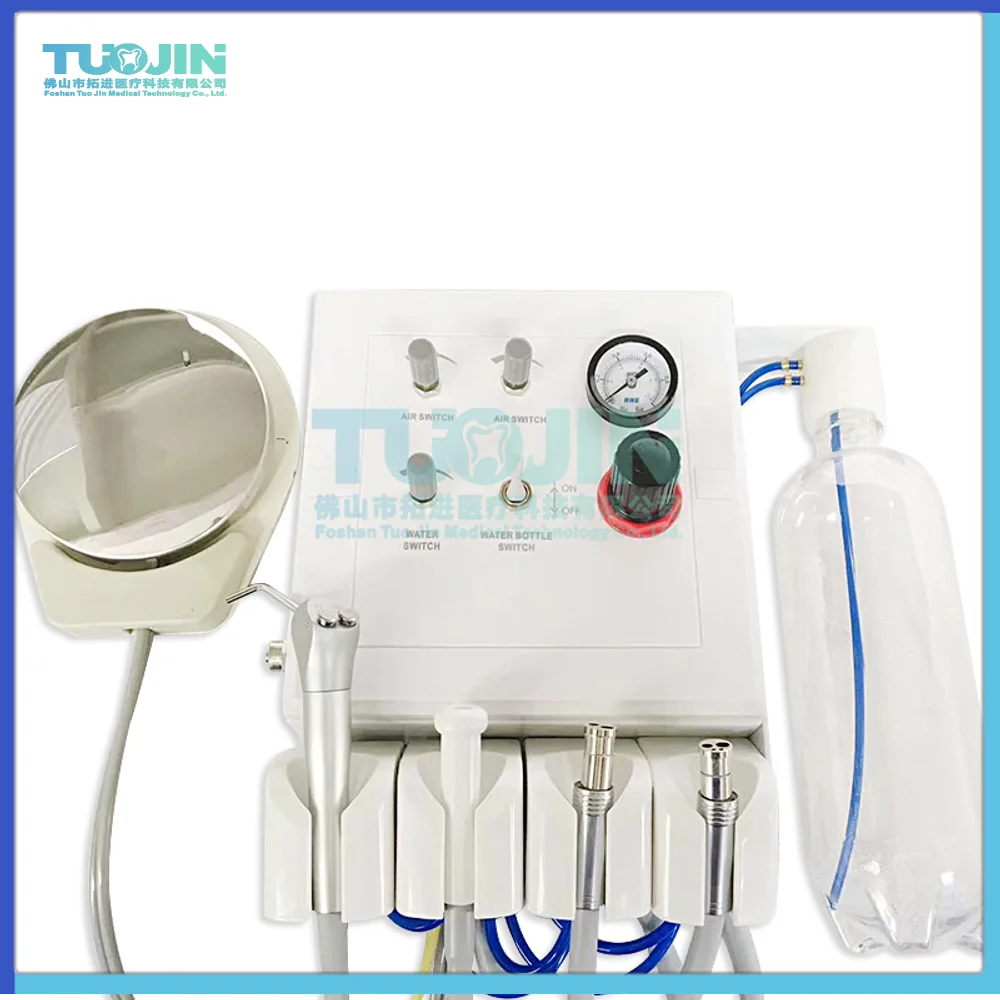 Dental Portable Turbine Unit With 4 Way Syringe Wall Hanging Type For Dental Instruments