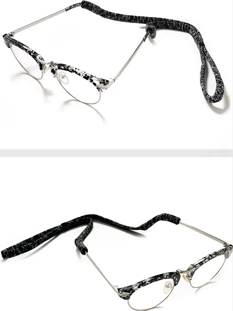 Verstellbares Brillenband Rutschfeste Sonnenbrillen-Kordel Halsband Brillenband Kette für Sport- und Lesebrillen