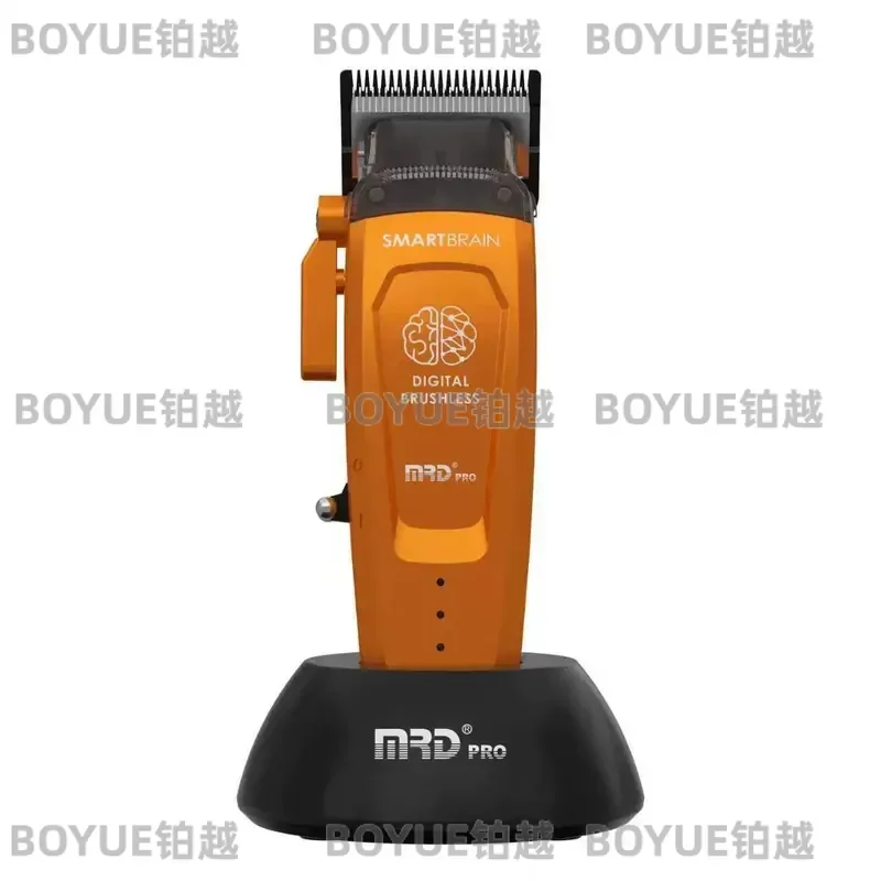 Professional Electric Hair Clipper Orange Molda Push Scissor Engraving Oil Fader Trimmer for Salon Barber Grooming Cutting