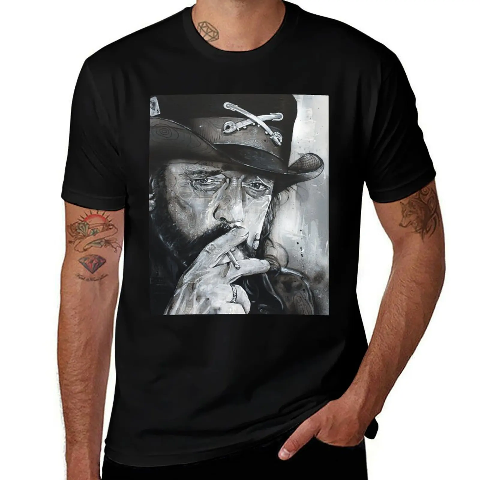 

Lemmy Kilmister T-Shirt luxury designer custom t shirt custom t-shirts vintage t shirts workout shirts for men