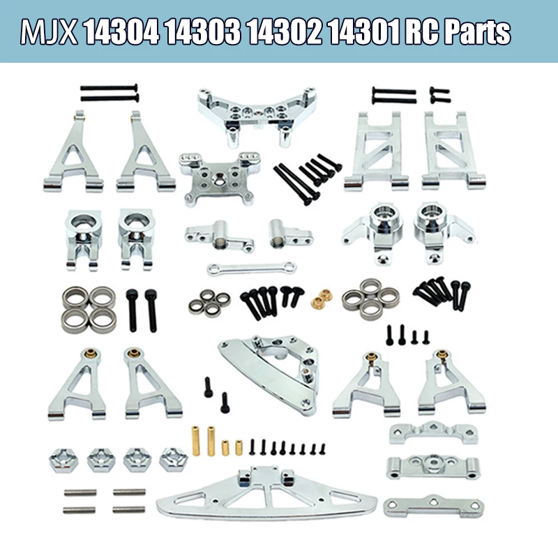 MJX 하이퍼 고 1/14 14301 14302 14303 원격 조종 자동차 금속 부품 앞뒤 암 스트랩, 뒤쪽 컵 및 뒤쪽 상부 스윙 암