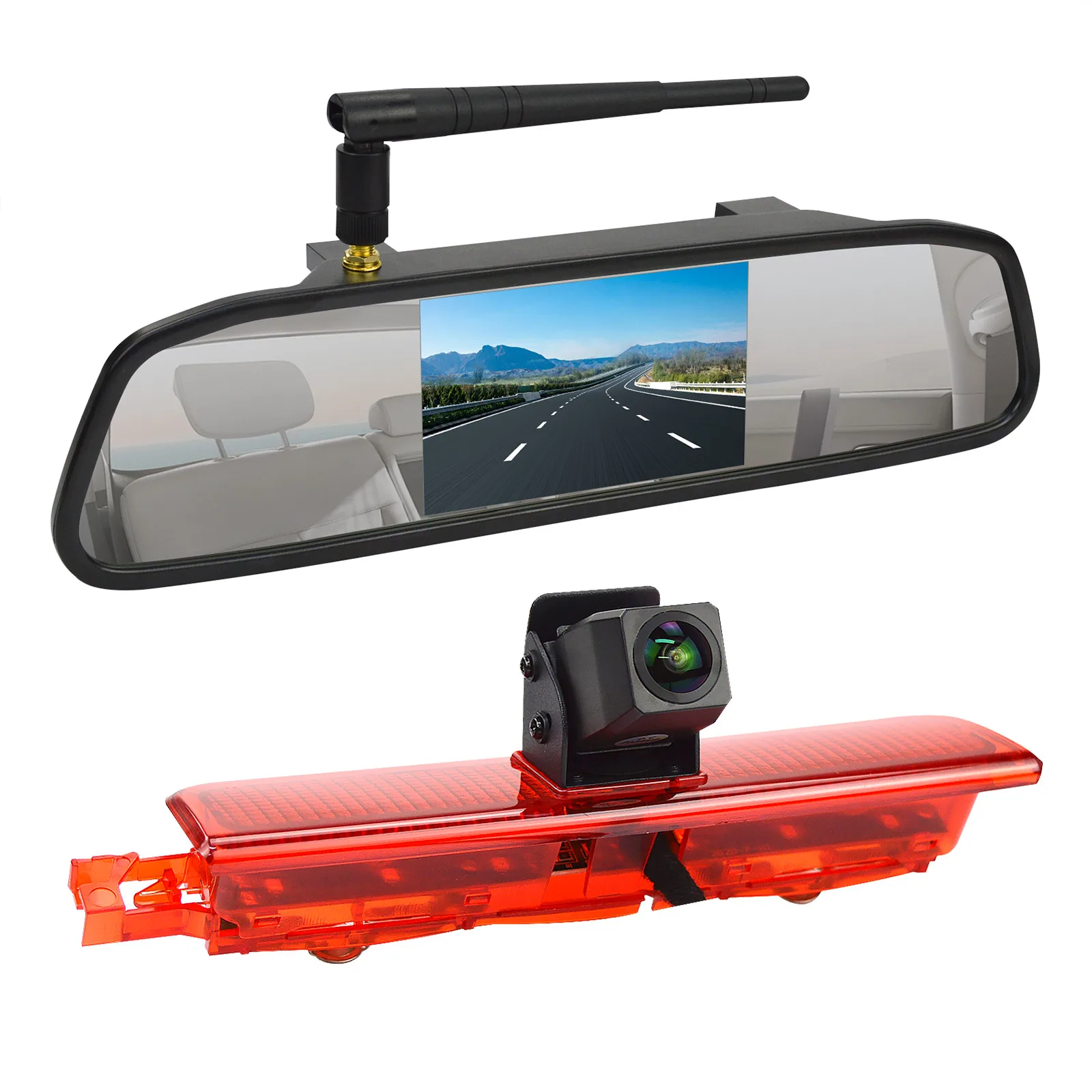 

Wireless reversing camera for cars suitable for Volkswagen Caddy (2003 - 2015 models) and 4.3-inch monitor kit