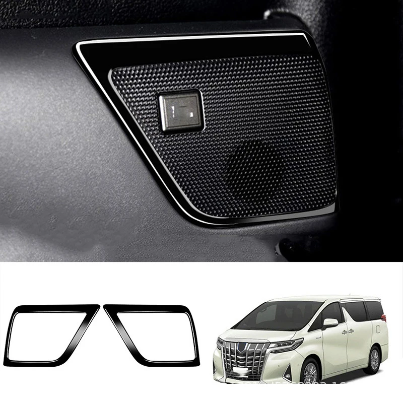 

RHD For Toyota Alphard Vellfire 30 Series 2015-2020 2021 ABS Black Speaker Loud Frame Side Air Condition Cover Trim Accessories