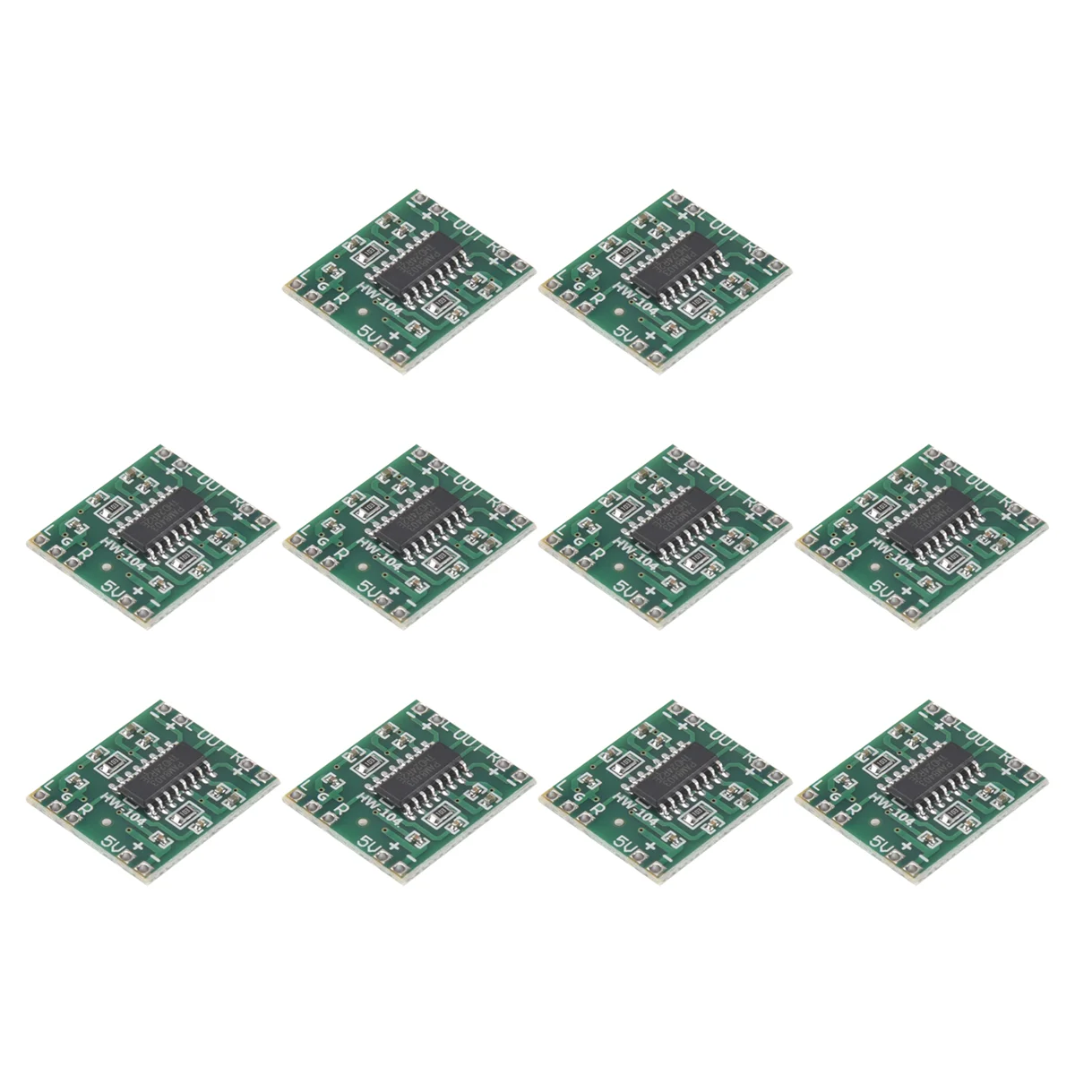 10 PCS PAM8403 Module Super Mini Digital Amplifier Board 2 x 3W Class D Digital 2.5V to 5V Power Amplifier Board&L47R