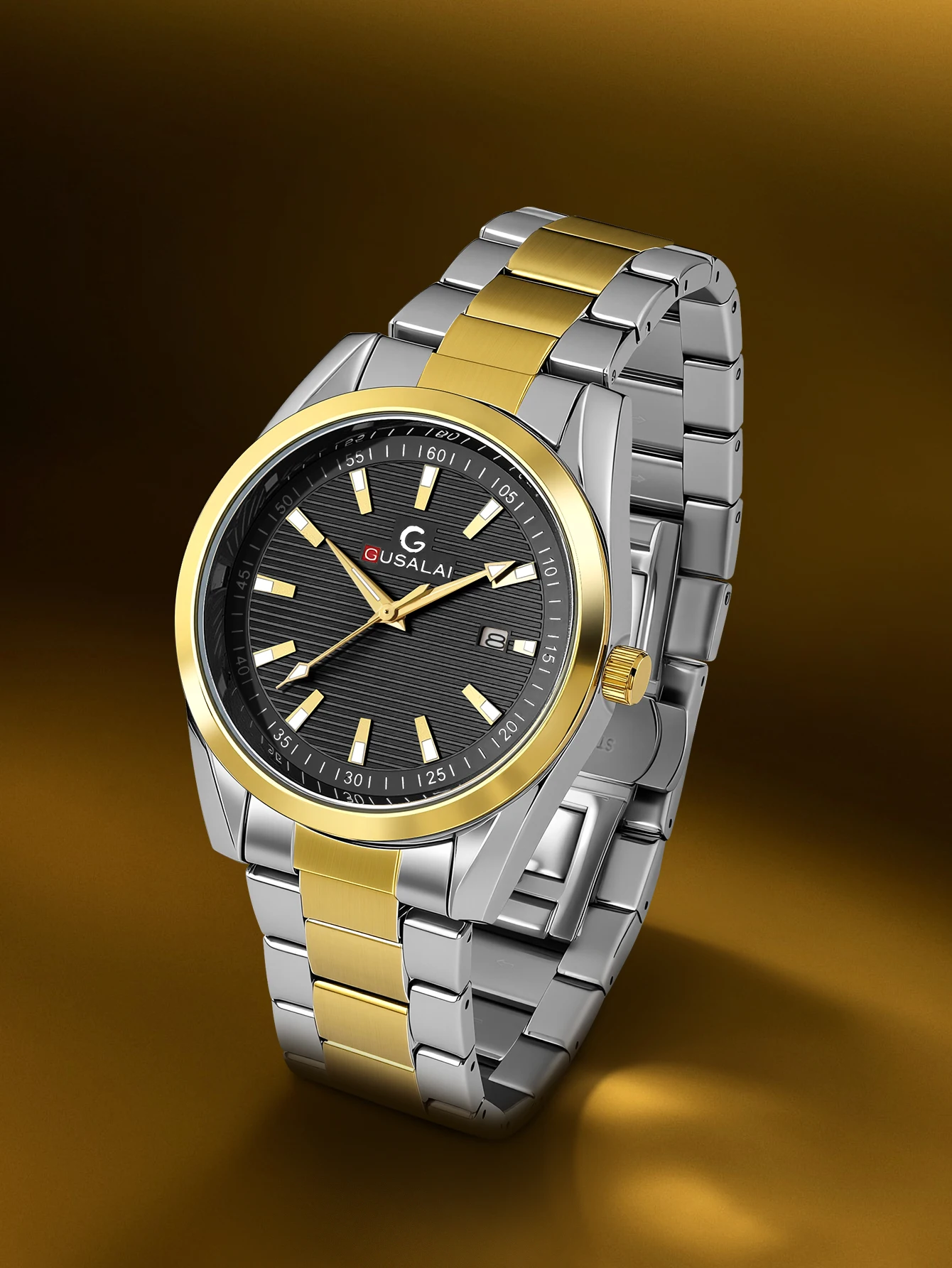 

High-Quality Luxury Steel Strap Quartz Watch for Men – Business and Tasteful Style.
