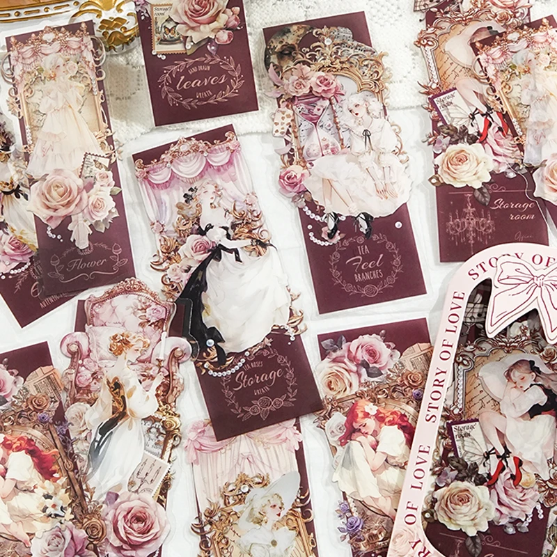 Mr. Paper Garden Carol Collection Sticker Pack Student Kids Gift kawaii Postcards stationery art supplies stickers scrapbooking
