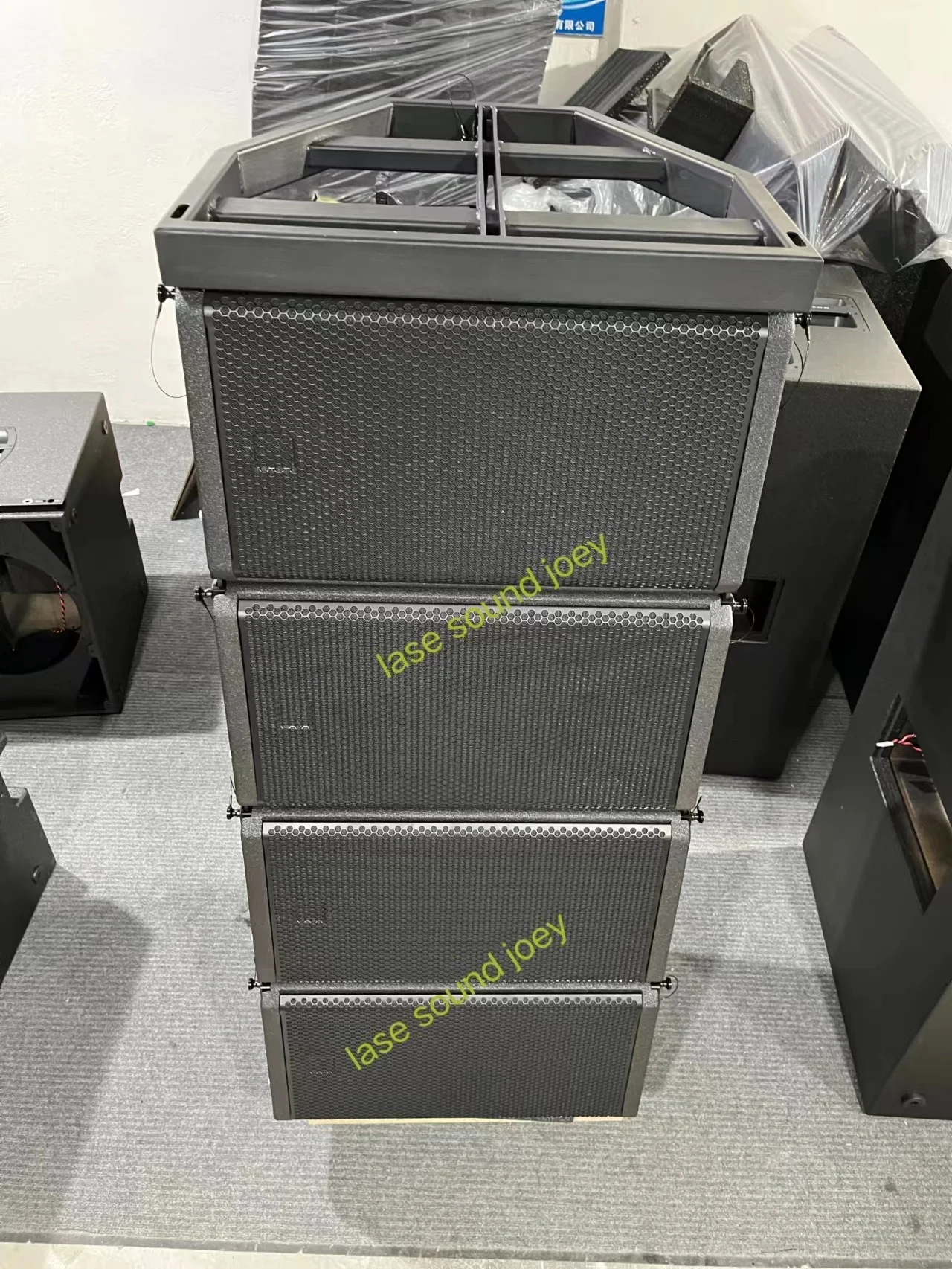 Line array speaker HDL 28 passive/active double 8 inch powered sound system