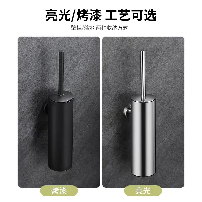 xiaomi mijia Stainless Steel Bathroom Toilet Brush Holder Accessories Black Toilet Brush Wall Mounted WC Cleaner Brush