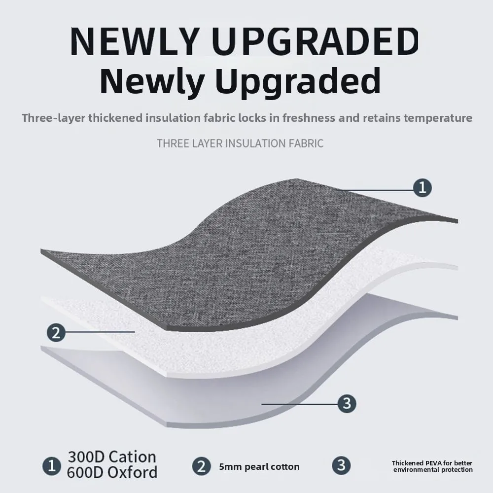 

Многоразовая сумка для пикника 26 л, водонепроницаемый портативный термочехол для обеда с ручкой, изолированная большая сумка из ткани Оксфорд для барбекю