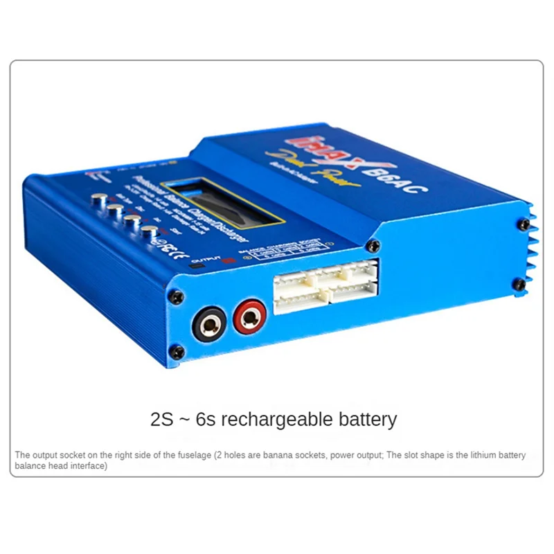 

AT12 For IMAX B6AC 80W Balance Charger 2-6S T-Plug Multifunction Intelligent Model Battery Charger EU Plug