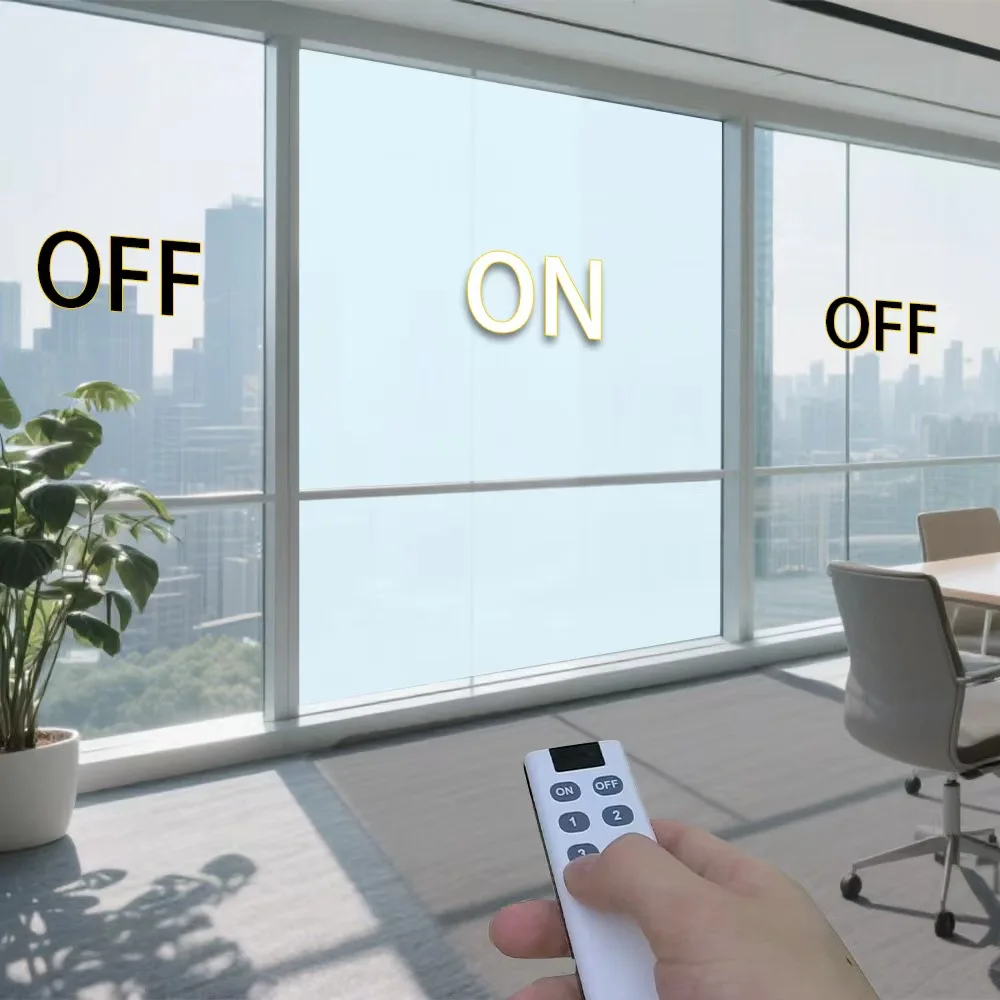 PDLC UV Window Car Smart Tint Film PDLC Smart Glass Film Electric Switchable Privacy Film Office Partition Instant Frost