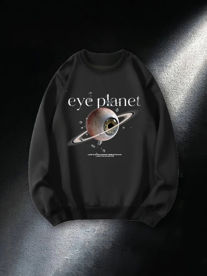 

Printed Sweaters Y2k Mens Printed 2025 Autumn and Winter Round-neck Hoodie Is for Both Men and Women Top