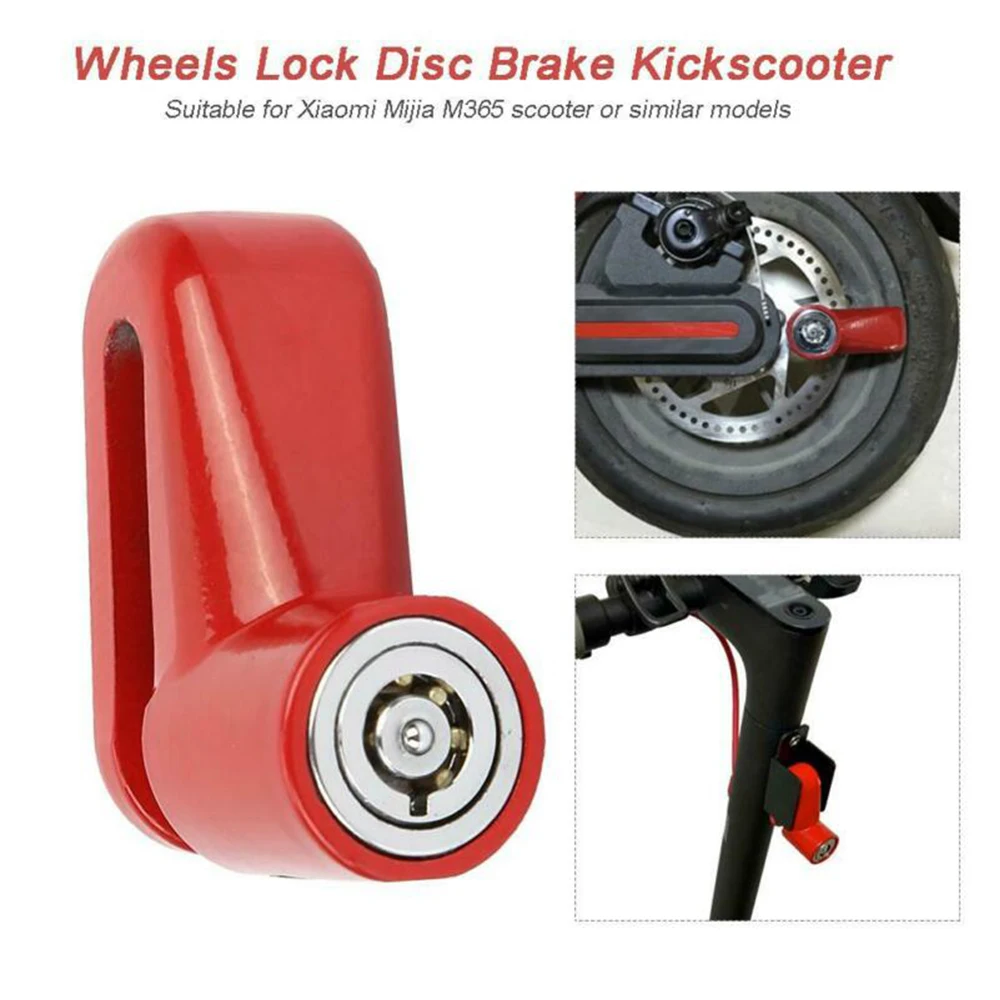 1 Set Anti-theft Bicycle Electric Scooter Disc Brake Wheels Lock For Xiaomi Mijia M365 Cycling Scooters Motorcycles Accessories