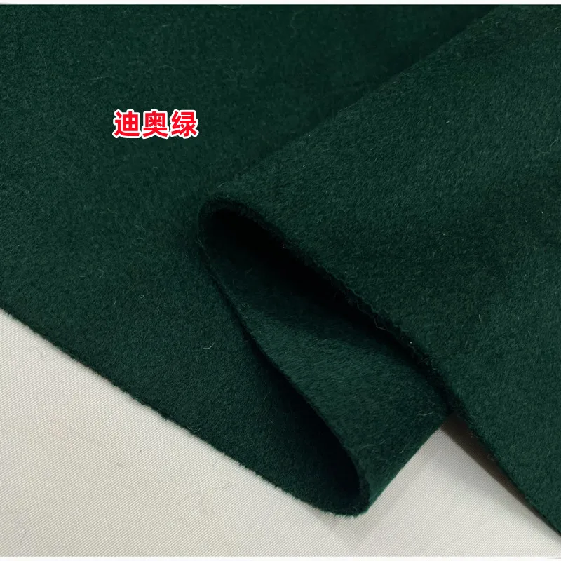 High Quality Solid Color Double-Sided High-Grade Fabric Wool Overcoat Coat Smooth Warm Soft Clothes
