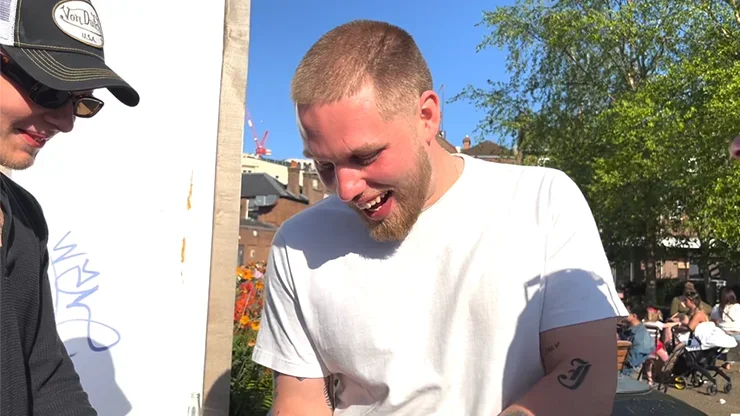 The Fall Gimmicks by Noel Qualter Professional Close-Up Magic Trick Card Thru Window Illusion  Visual Penetration Gimmick