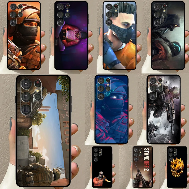 Standoff 2 Case For Samsung Galaxy S23 S21 S22 Ultra S8 S9 S10 Note 10 Plus Note 20 Ultra S20 FE Cover