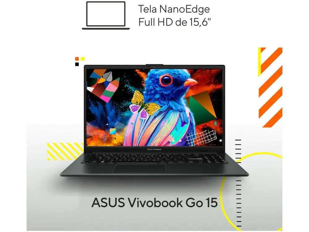 Notebook Asus Vivobook Go 15 Amd Ryzen 5 7520U 8Gb Ram 512Gb Ssd