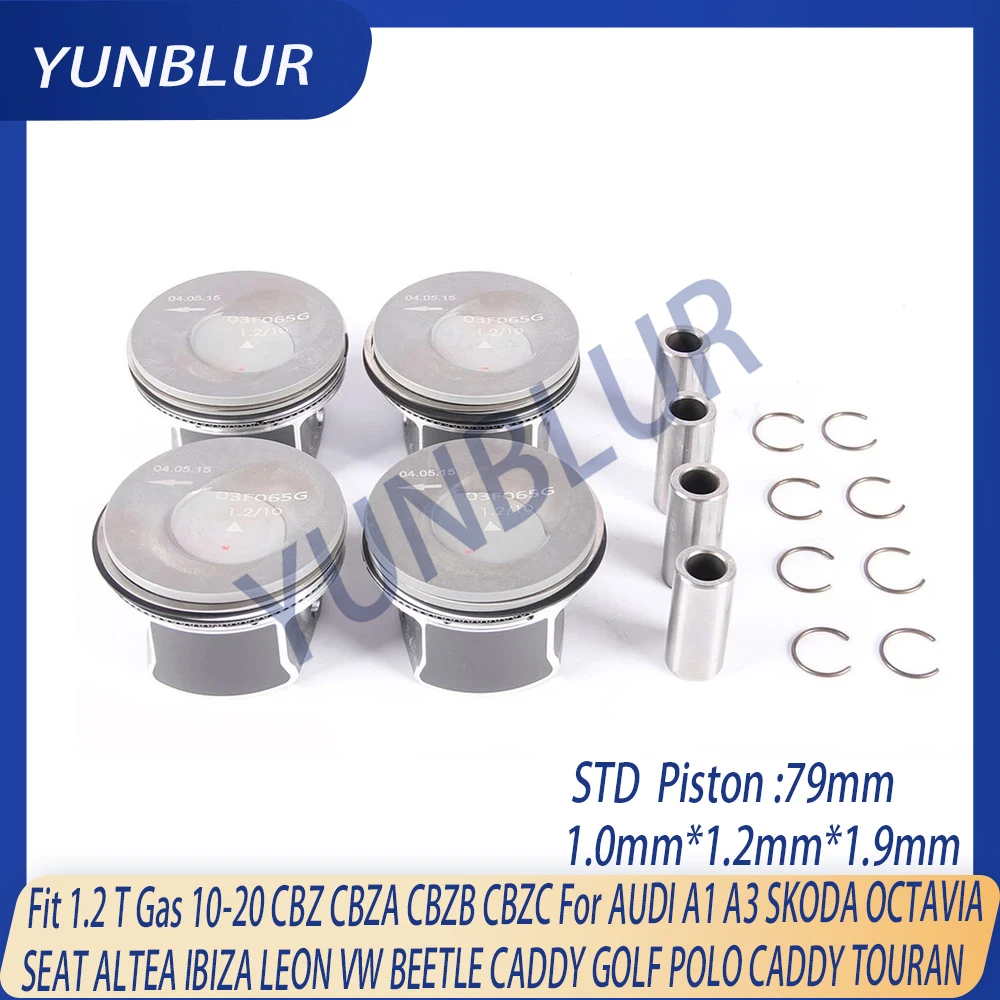 Exedy STD 71mm Piston & Ring Kit Fit 1.2 T Gas 10-20 CBZ CBZA CBZB CBZC for