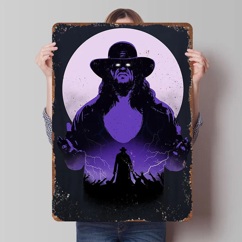 the Reaper Printed Posters Customizable Wall Art Retro Vintage Metal Tin Signs for Home Room Wand Deko Decoration Aesthetic Cozy