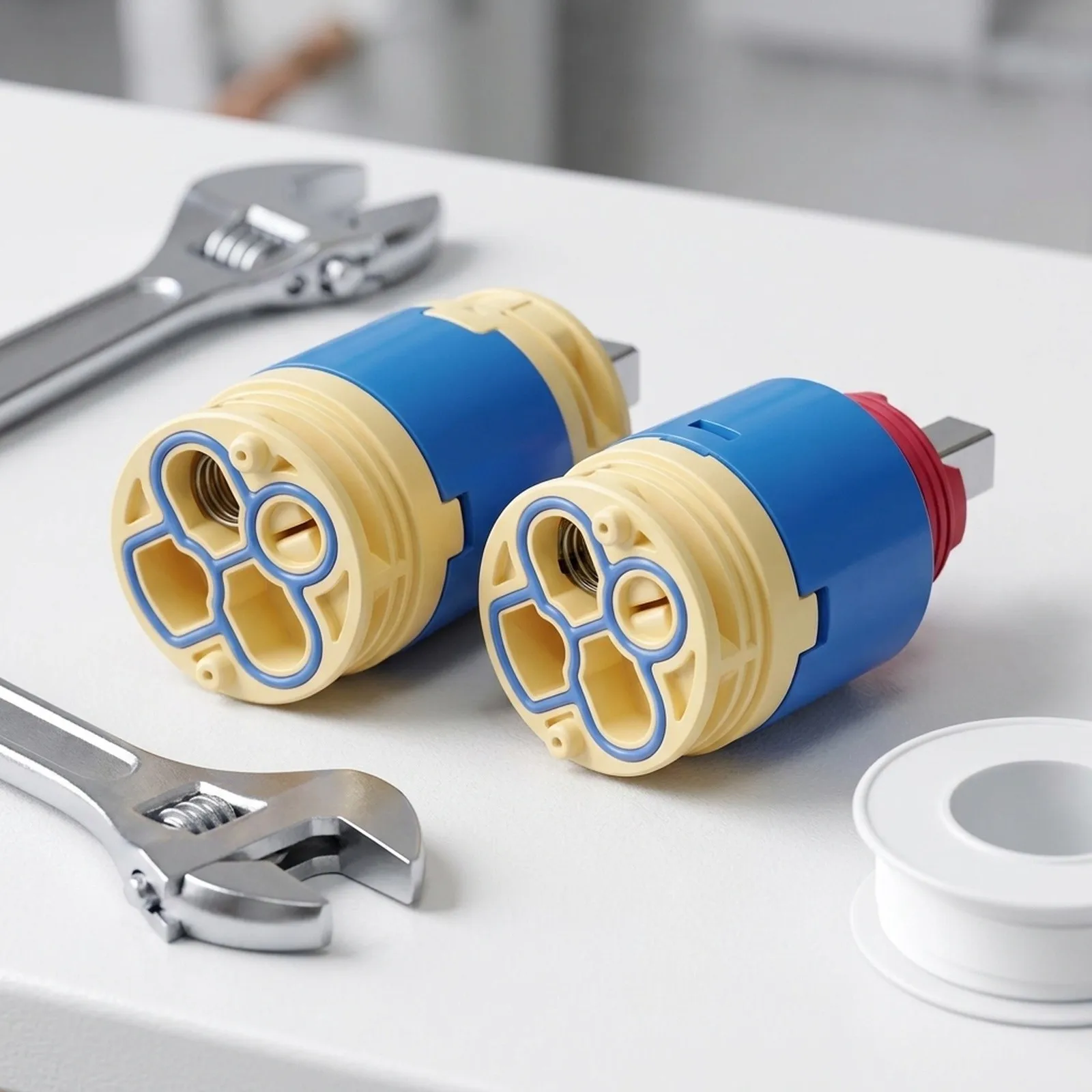 Bathroom Renovation 1- Inches Outer Width for glacier Bay Cartridge Compatible With Various Brands Easy Installation Steps