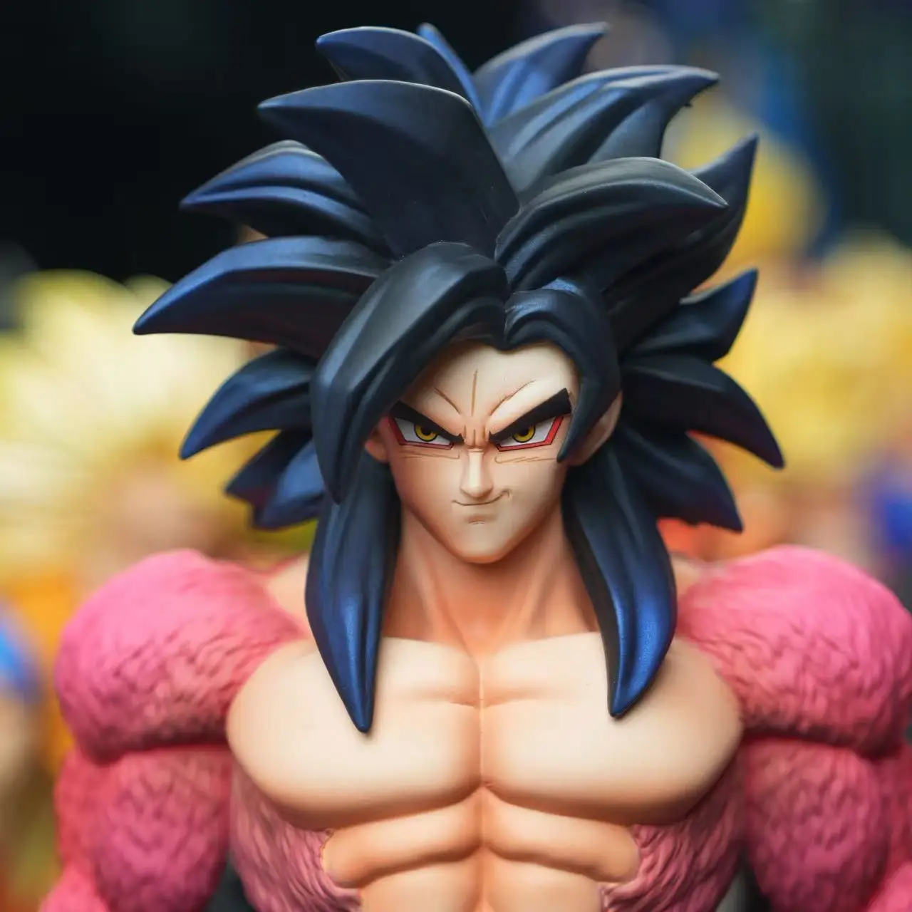 31.5cm/12.4in Anime Dragon Ball Super Saiyan 4 Son Goku Double Head Sculpt Action Figures Pvc Colection Model Toys view 4