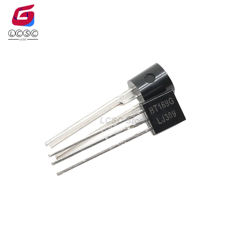 10Pcs Original BT169G Thyristors 600V 800mV 5mA SCR Transistors BT169G,112 TO-92-3