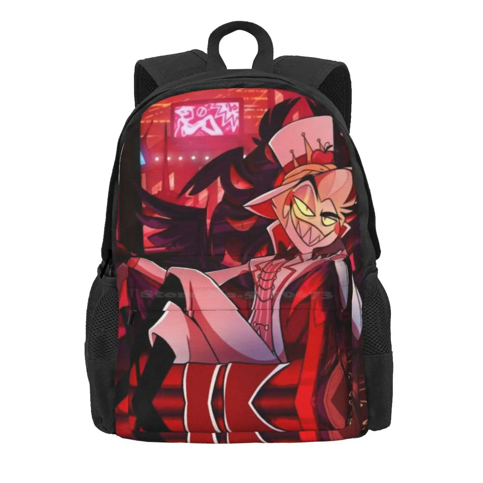 Hazbin Lucifer Hot Sale Schoolbag Backpack Fashion Bags Hazbin Lucifer Design Hazbin Lucifer Art Hazbin Lucifer Amazing Hazbin