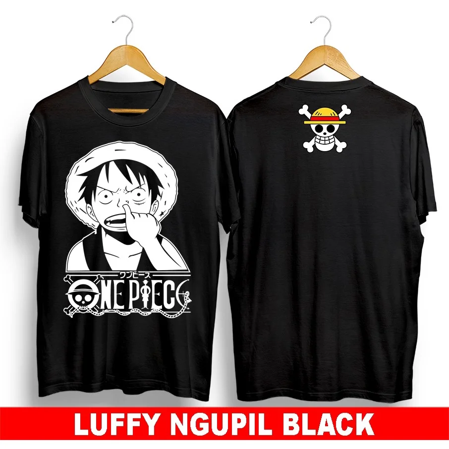 Japanische Anime ONE PIECE Baumwolle Unisex T Shirt Männer Baju Lelaki Wanita Perempuan Anime Grafik Kinder T-shirt Kurzen ärmeln Frauen