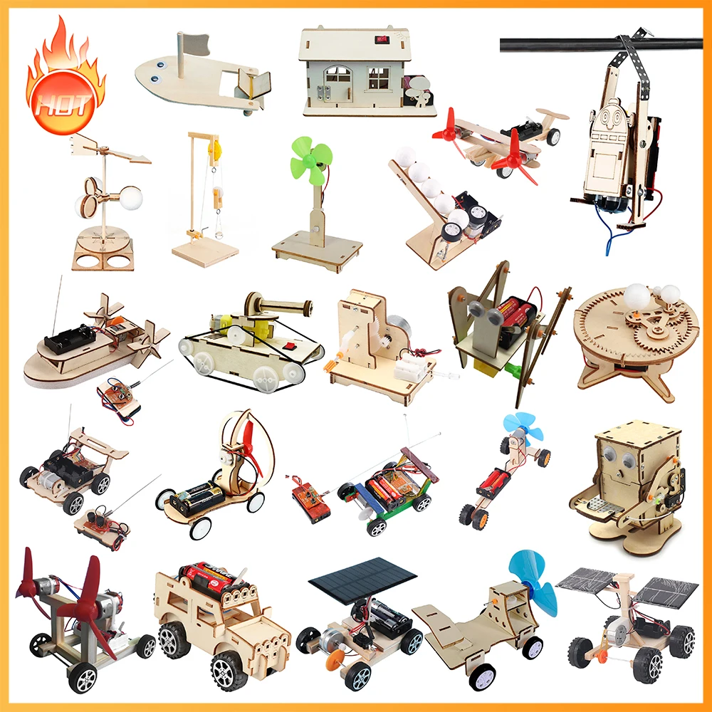 DIY Physical Model Science Experiment STEM Kits Educational Toy Handmade Small Production Assembly Craft Technology Project Kids