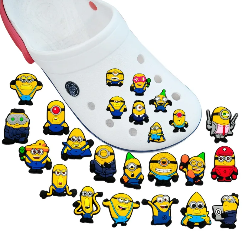 Despicable Me Minions Creative Personality DIY Shoe Buckle Kawaii Cartoon Removable Three-dimensional Shoe Accessories Wholesale